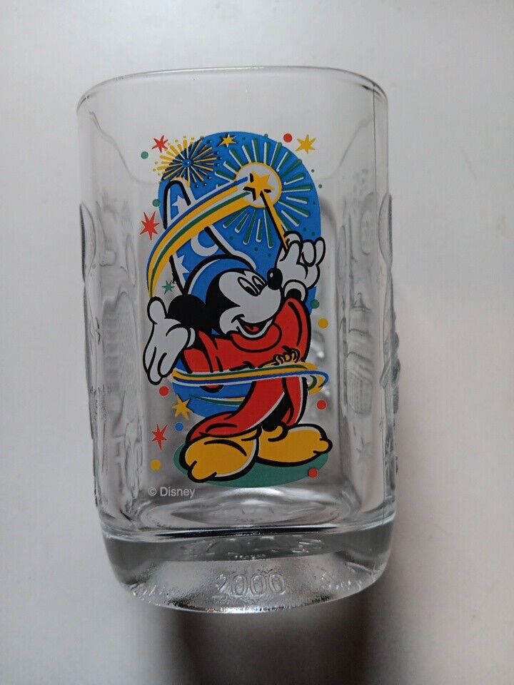 Vintage 2000 Walt Disney  World Mickey Mouse Millennium McDonald's  16oz. Glass