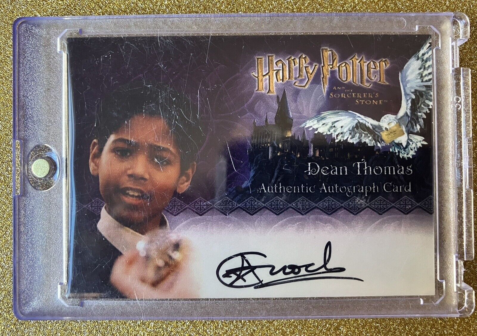 Harry Potter Sorcerer\'s Stone Alfred Enoch as Dean Thomas Autograph Card