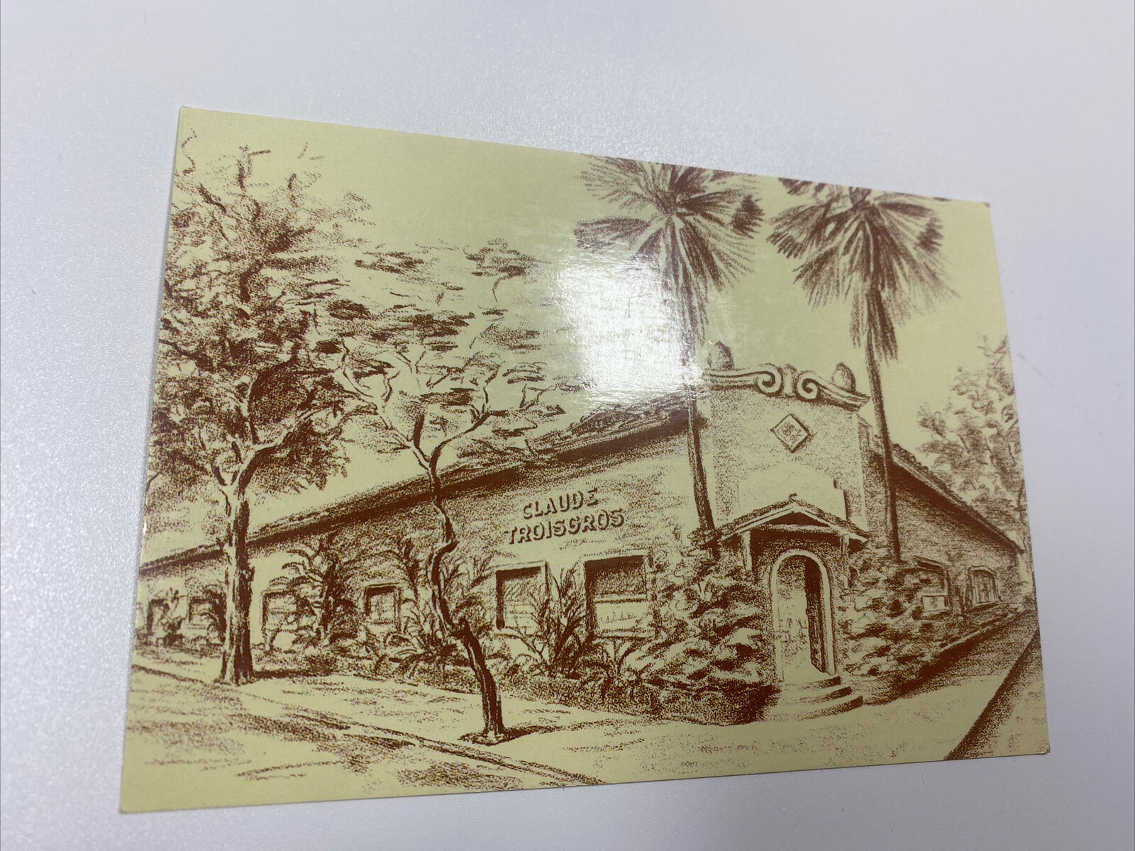 Vintage Postcard Restaurante Claude Troisgros Rio De Janeiro
