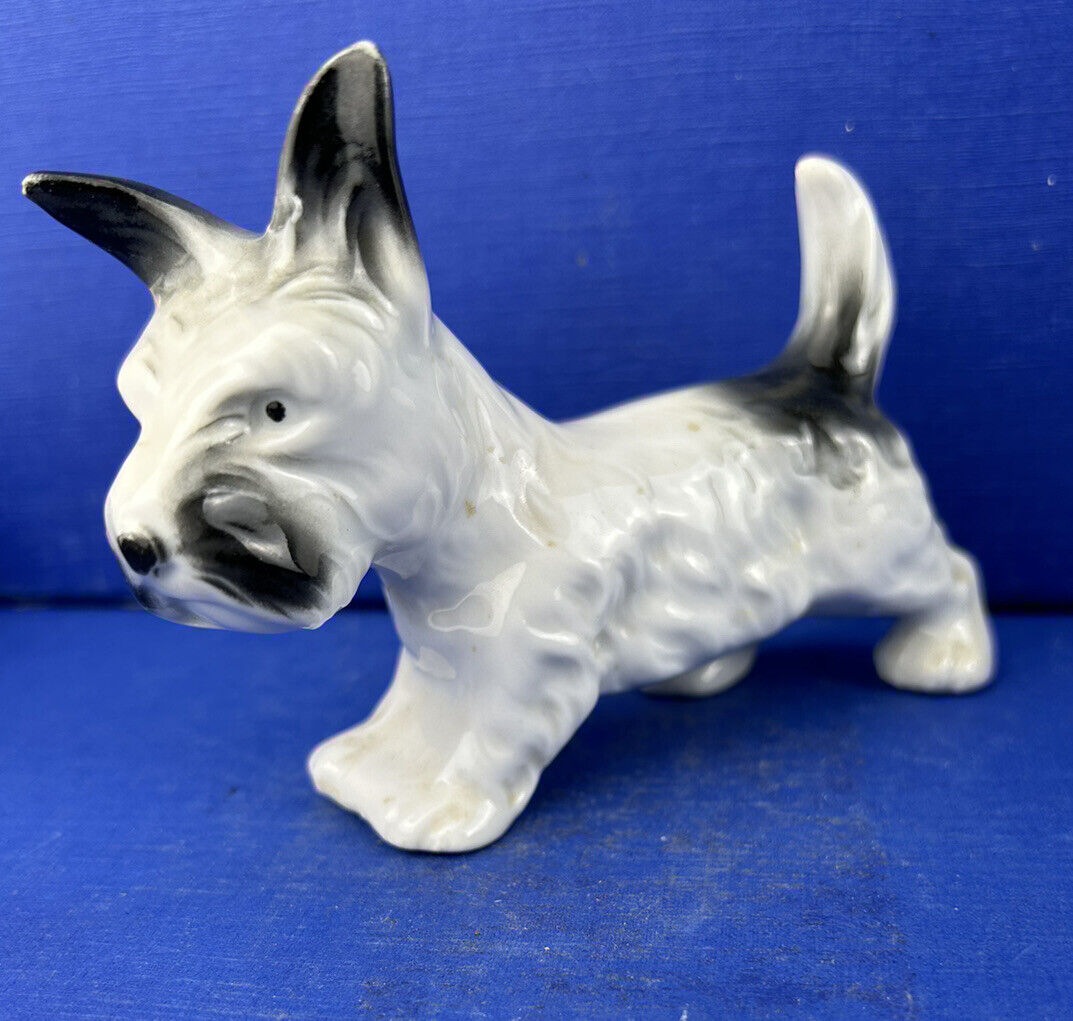 Vintage Ceramic Porcelain Scottie Dog Scottish Terrier Figurine GERMANY