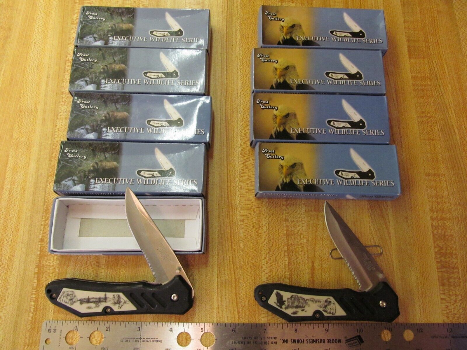 Lot of 10 Frost Cutlery Knives, Wildlife Series