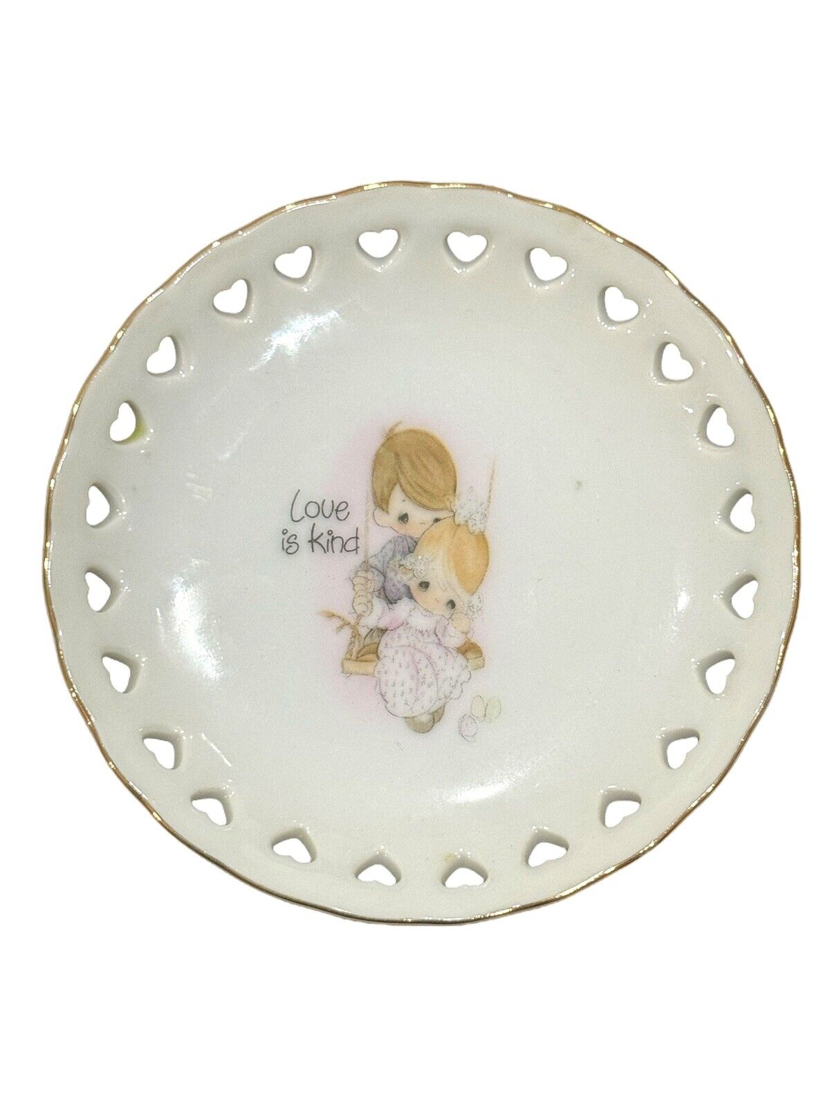 Vintage 1978 Precious Moments Sm Plate LOVE IS KIND,  ENESCO Japan Collectable 
