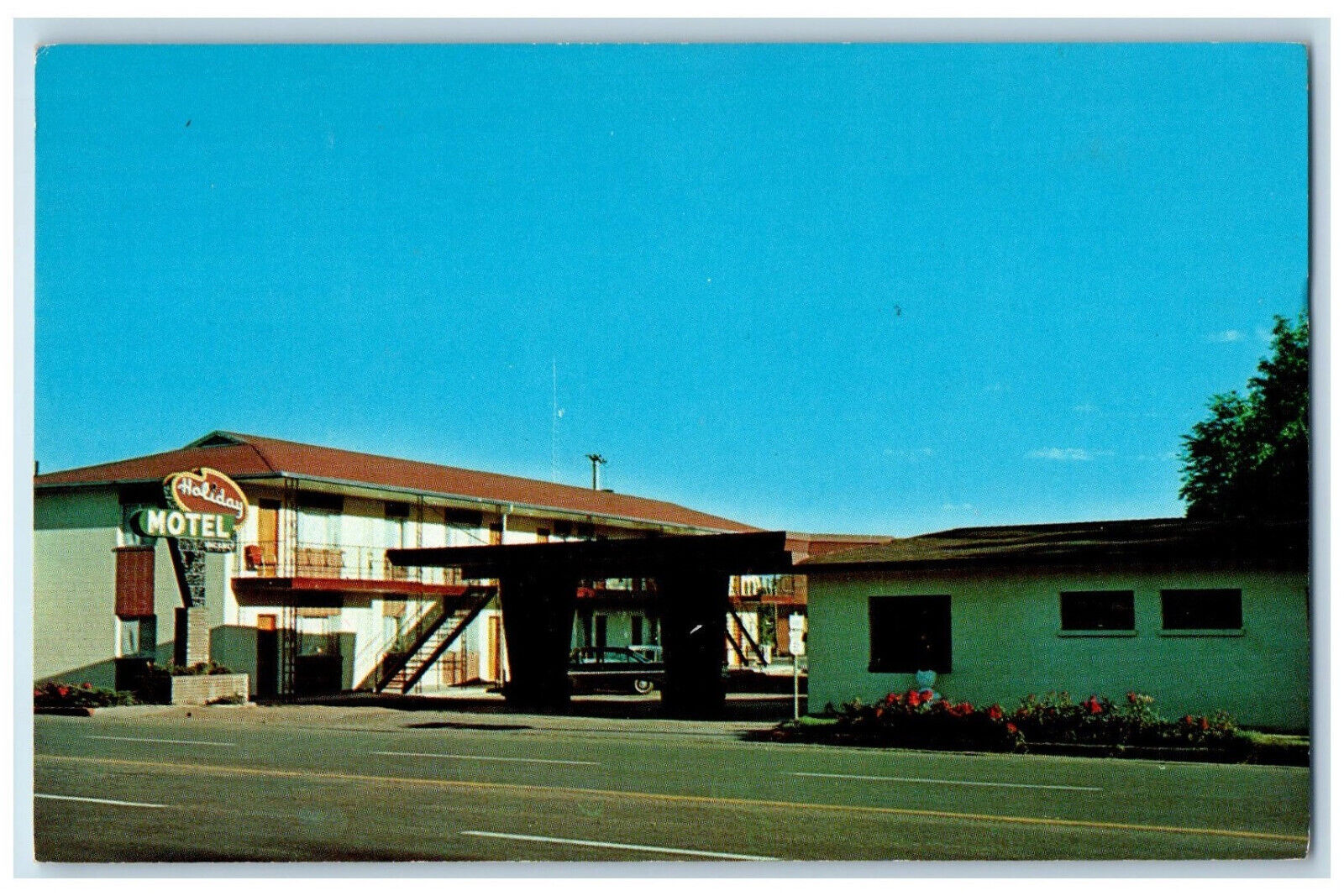 c1960\'s Holiday Motel Junction Hiway 50 Canon City Colorado CO Postcard
