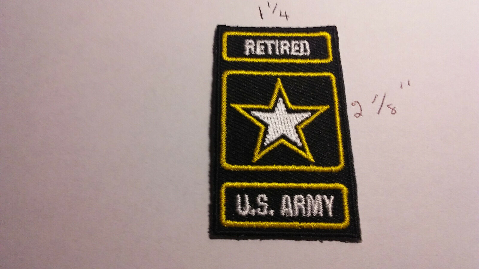 U. S Army Retired patch  (iron on)