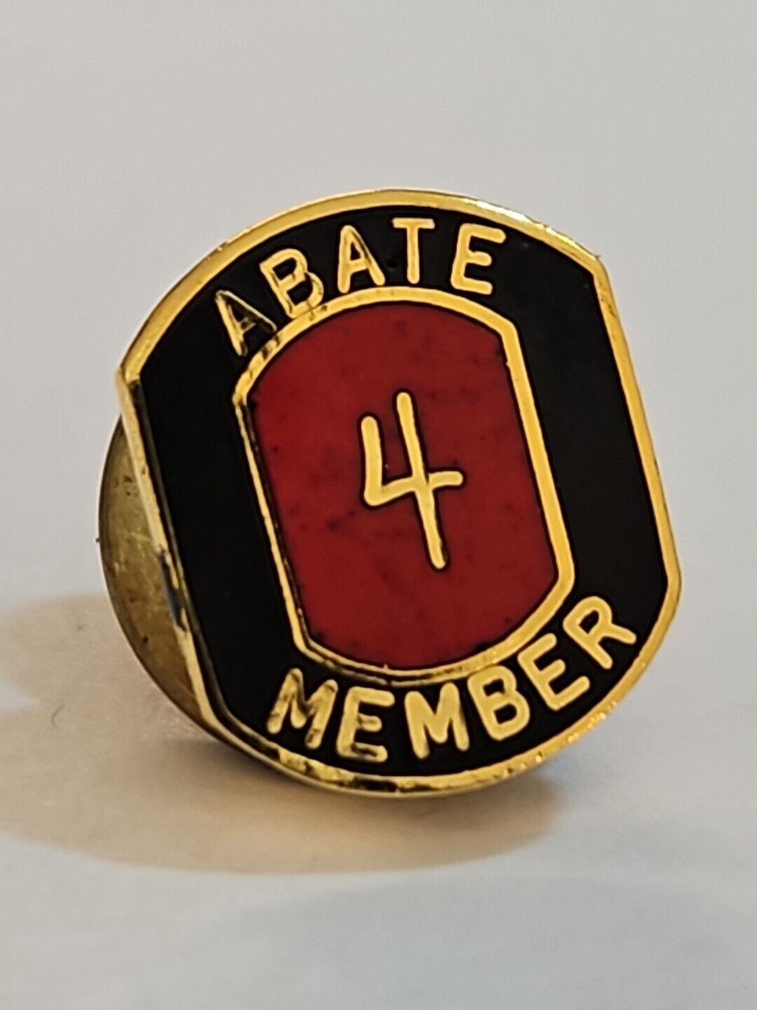 ABATE 4 Year Member Motorcycle Hat Lapel Pin