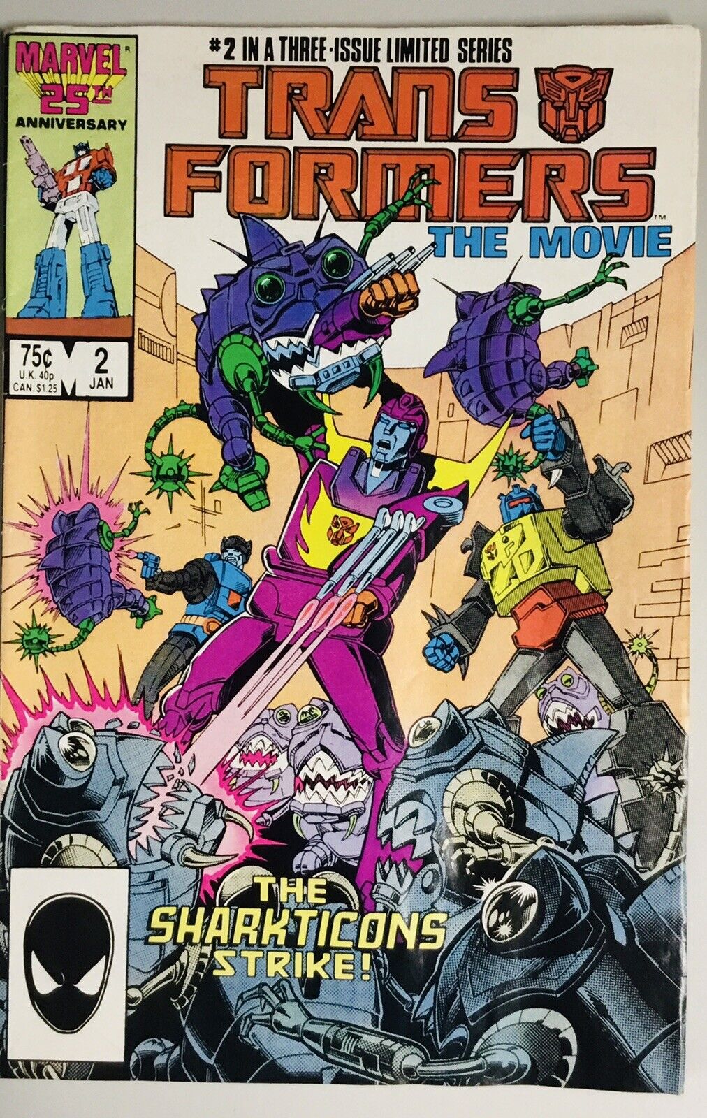 Transformers The Movie The Sharkticons Strike #2 Marvel Comic 1987