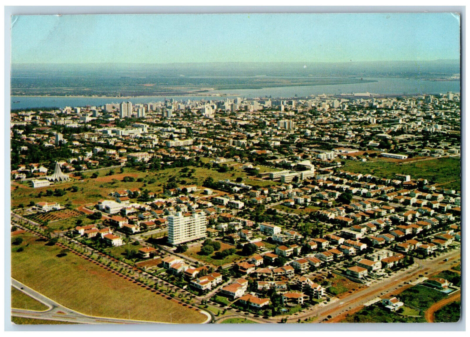 Maputo Mozambique Postcard Cronistas Residencial District c1950\'s Vintage