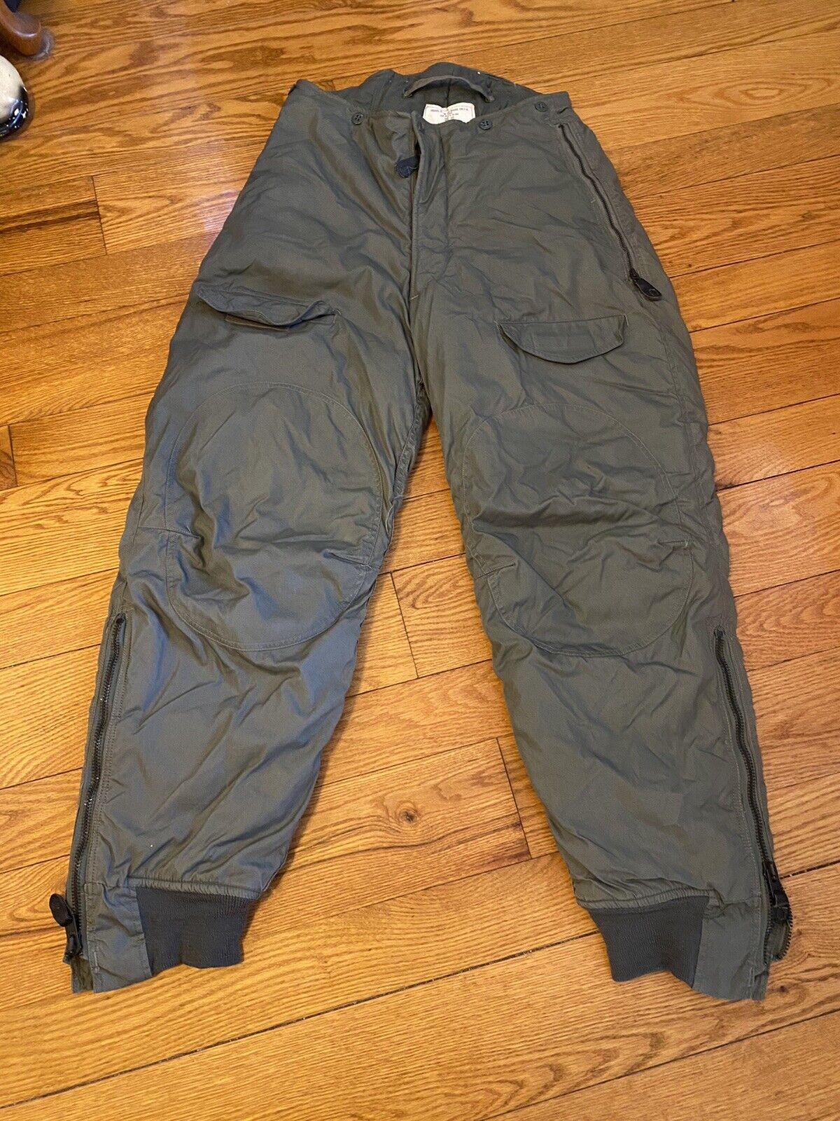US Military Trousers, Extreme Cold Weather, Type F-1B, Sz 30, 1985, Navy, NOS