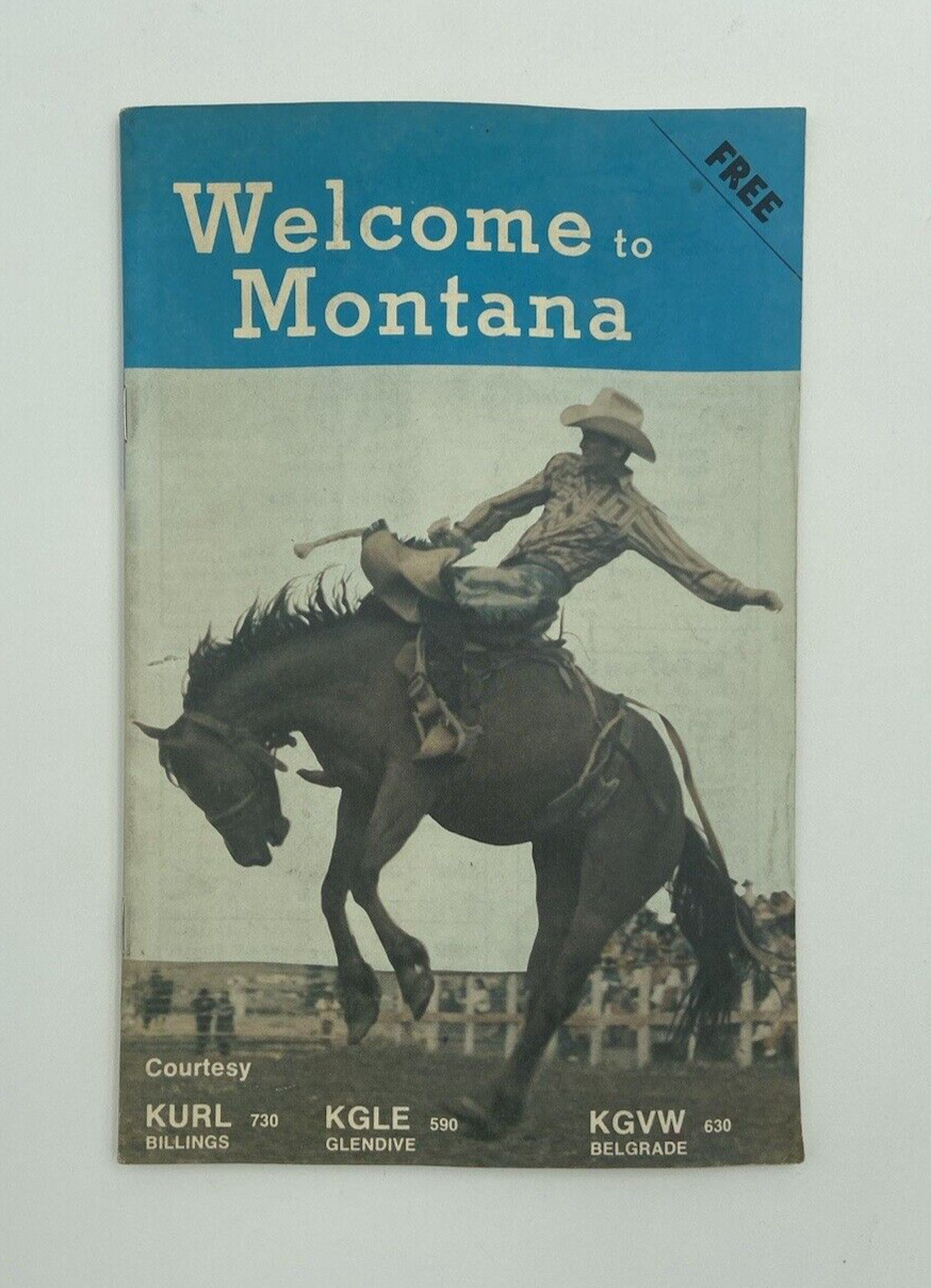 Original Rare Vintage Welcome to Montana Booklet 1970s Billings Advertising