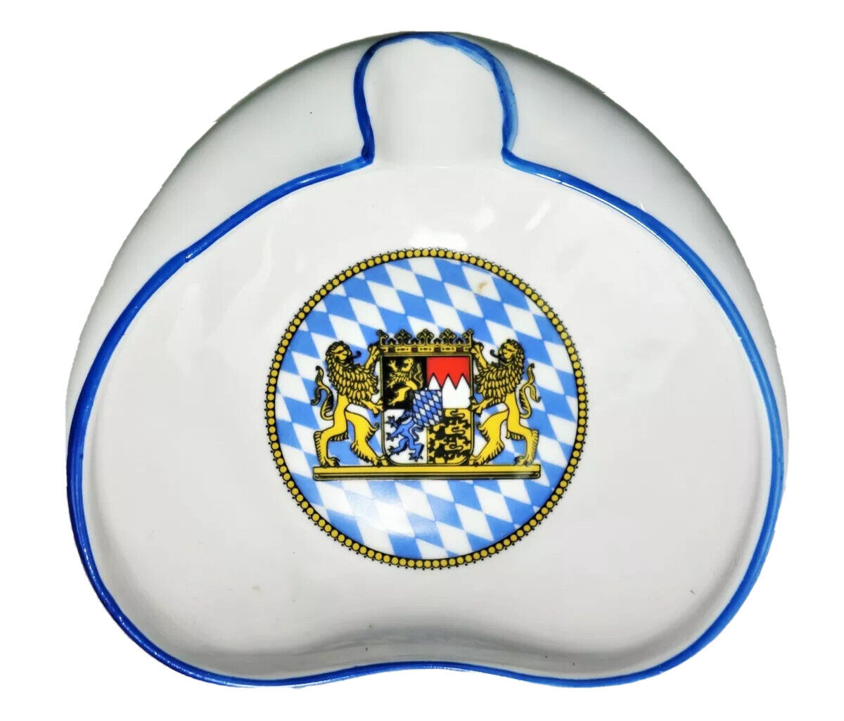 Bayern Bavaria Coat of Arms Seltmann Weiden Lion Personal Ashtray Porcelain