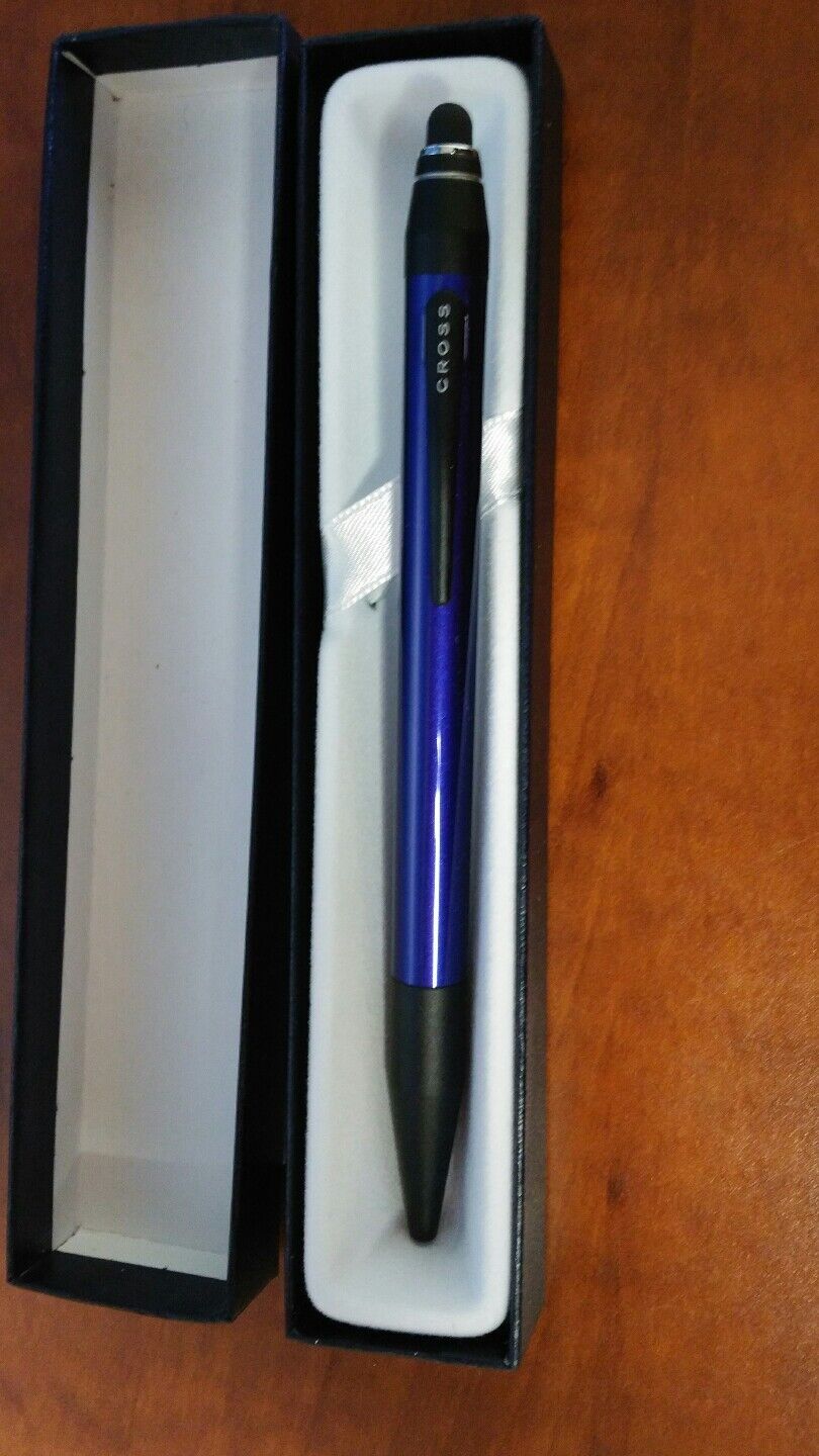 Cross Tech 2.2 METALLIC BLUE Ballpoint Pen with Built-in Stylus