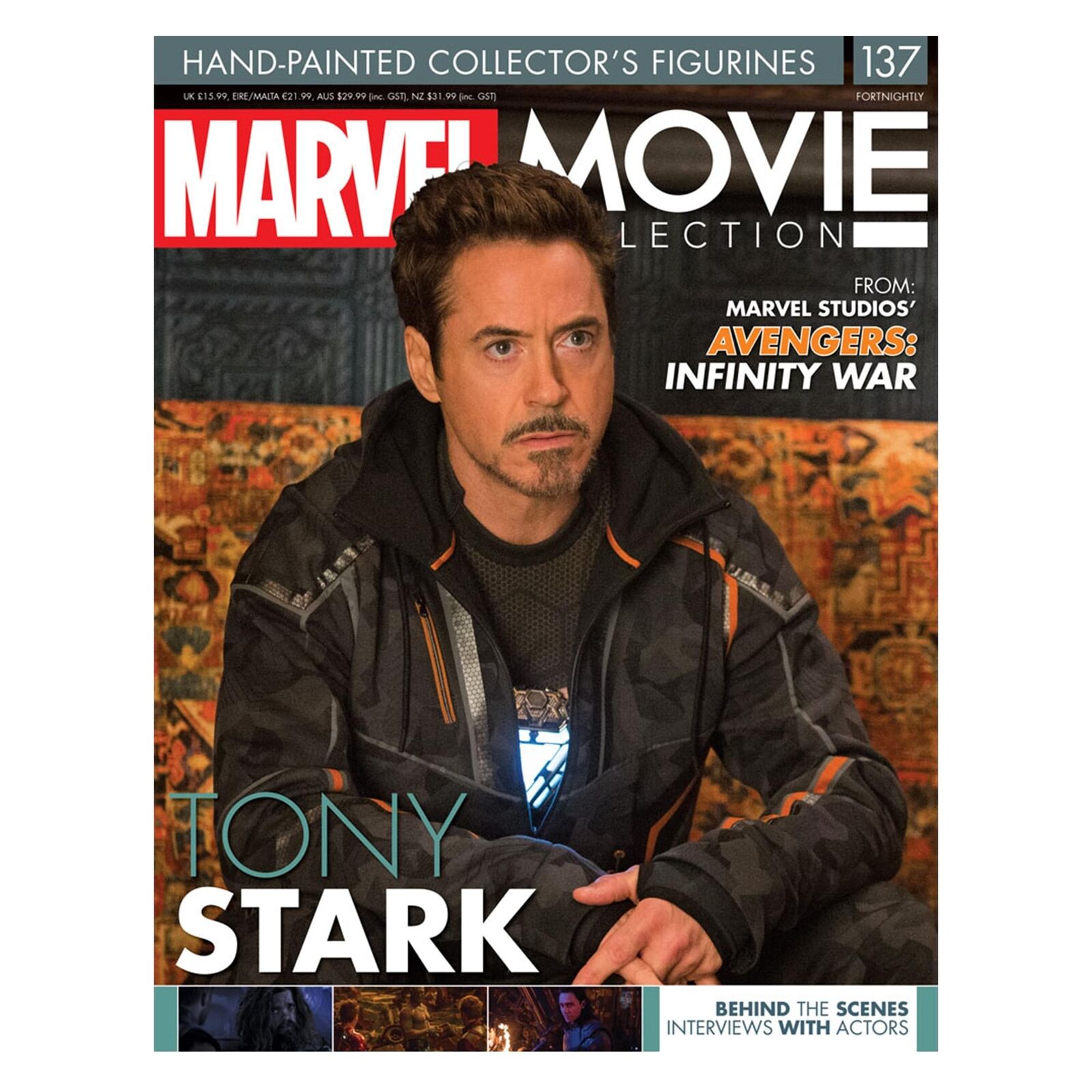 Eaglemoss Marvel Movie Collection Magazine Issue #137 Tony Stark (Tracksuit) New