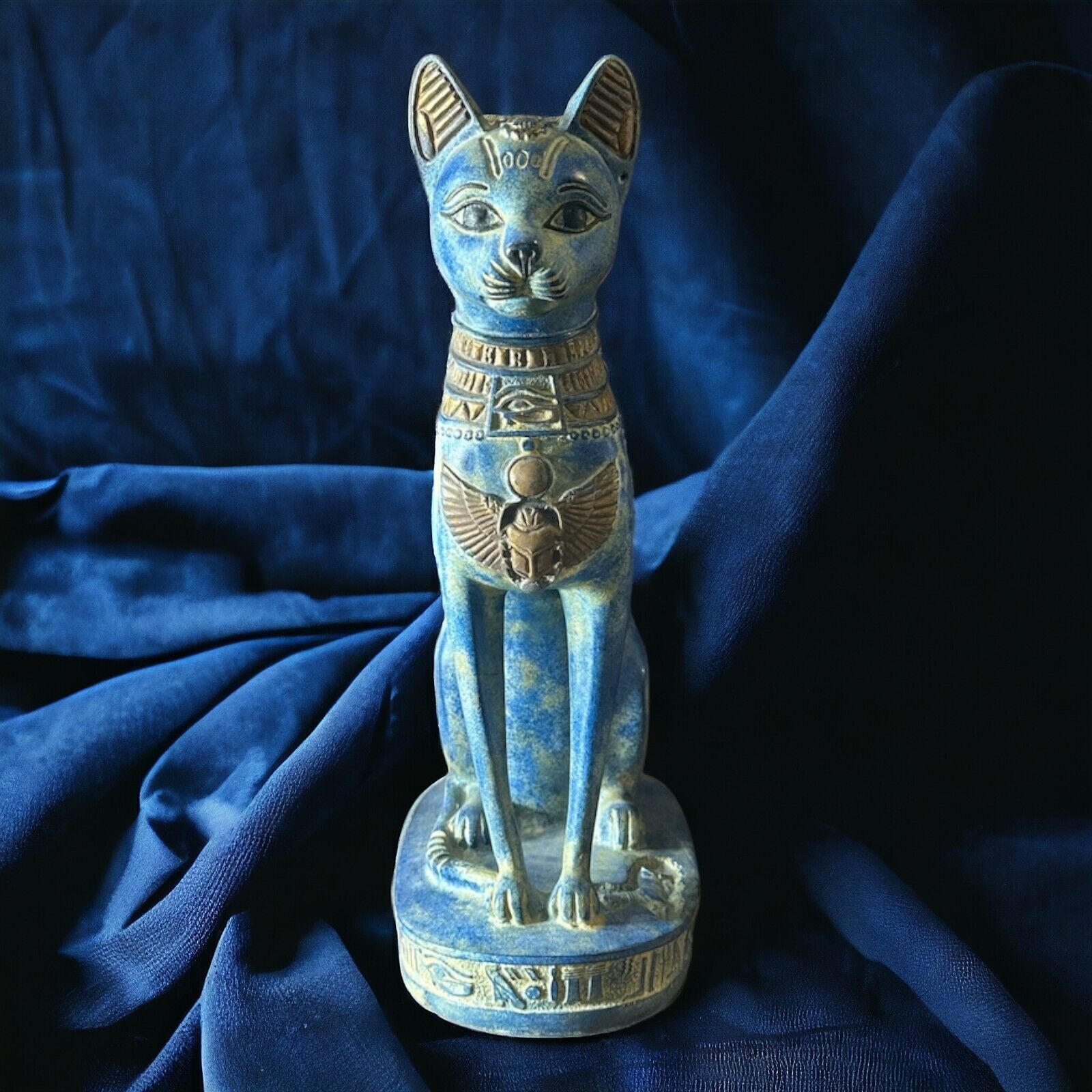 Rare Antique Egyptian Cat-goddess Bastet Statue | Exquisite Fine Stone Craftsman