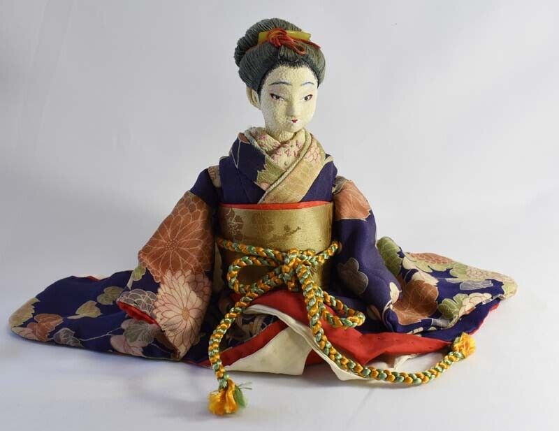 Maiko Doll Made from Antique Kimono Fabric #4003