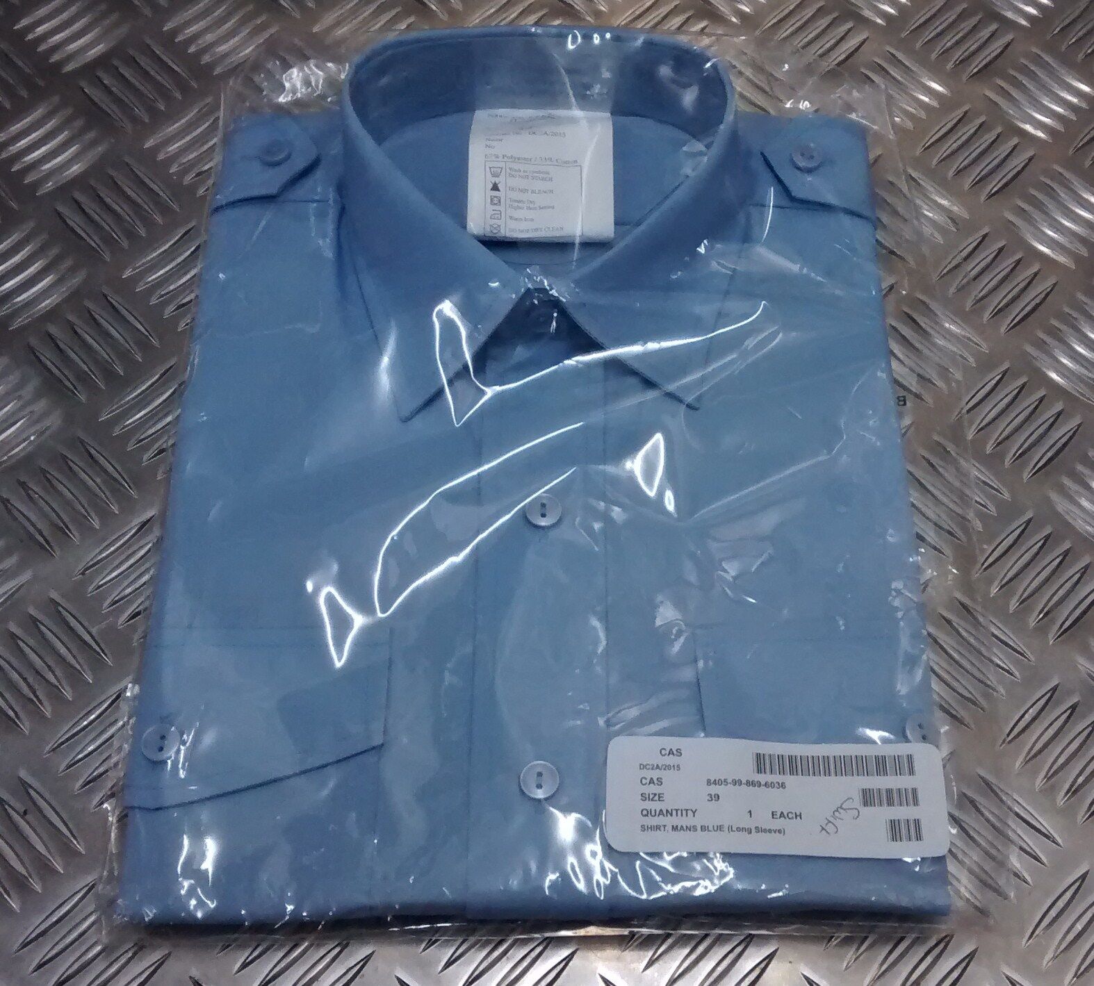 RAF Shirt Short Sleeve British Air Force Blue Uniform Dress Shirt No1 No2 - NEW