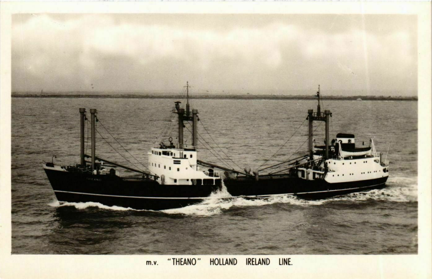CPA AK m.v. Theano - Holland Ireland Line SHIPS (911478)