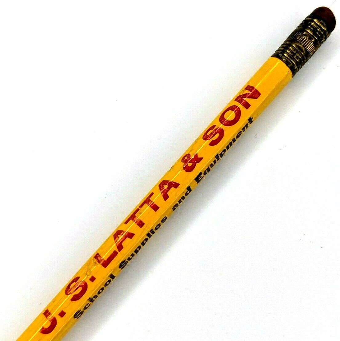c1940s-50s Cedar Falls Wood Pencil J.S. Latta & Son School Supplies Vintage G13