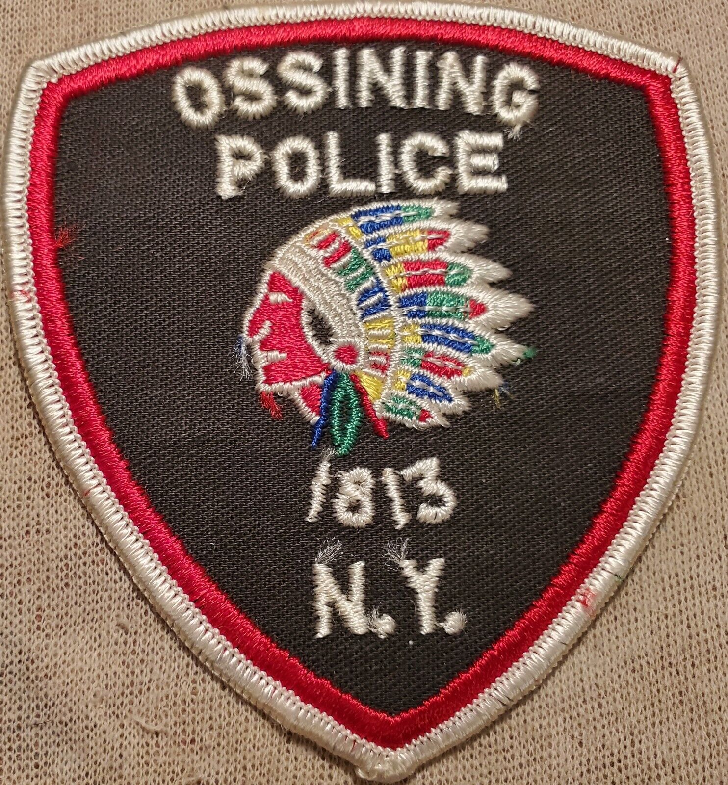 NY Ossining New York Police Shoulder Patch