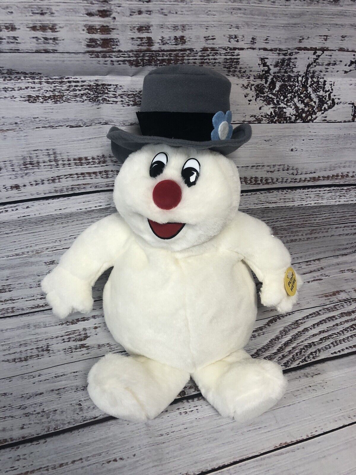 Vintage 2001 Gemmy Frosty The Snowman Plush Light-Up Singing Toy