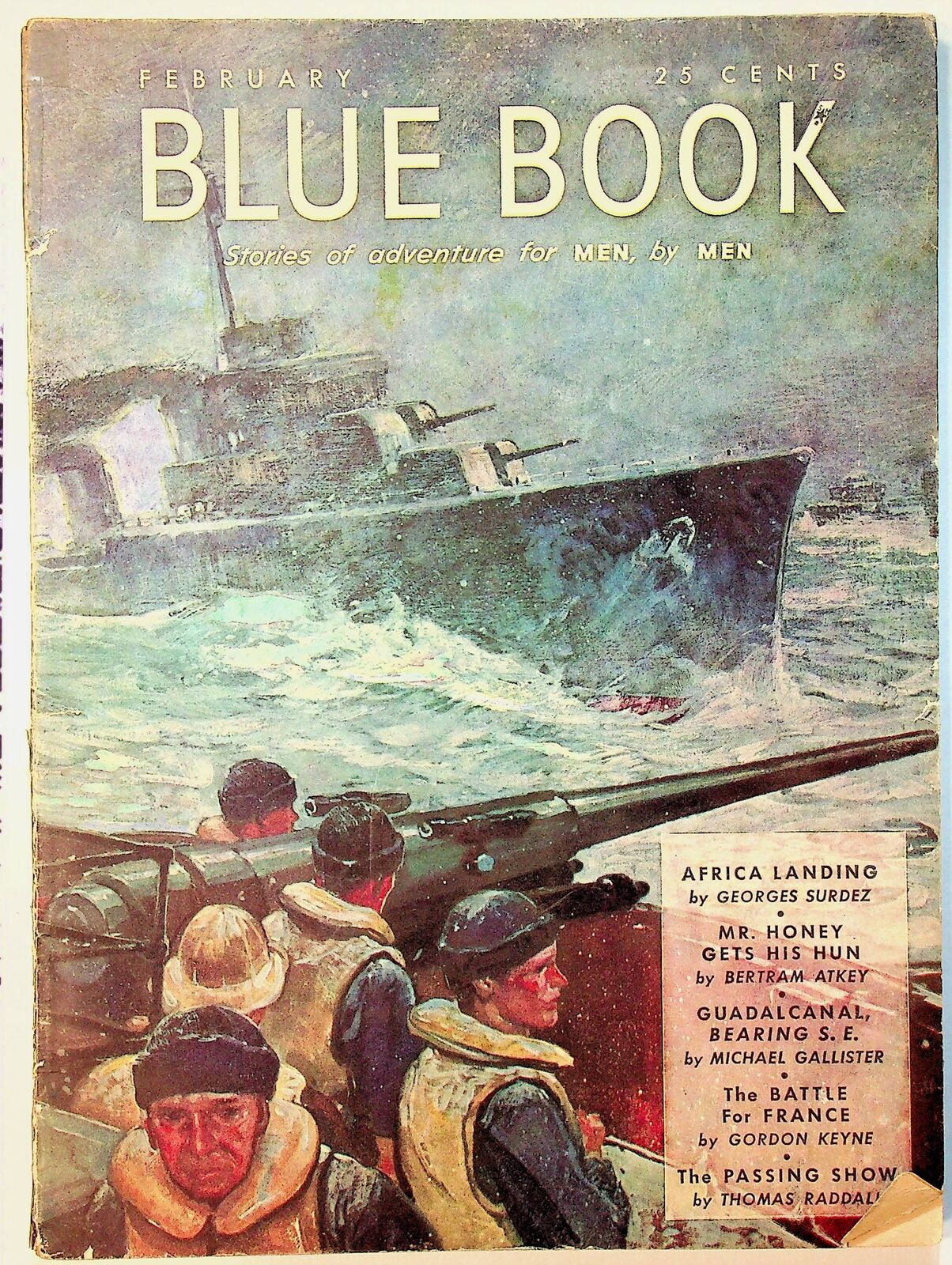 Blue Book Pulp / Magazine Feb 1943 Vol. 76 #4 VG