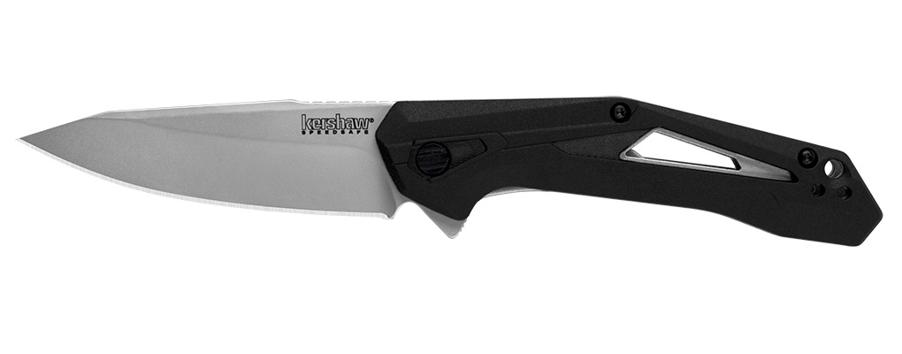 Kershaw Airlock  Liner Lock Assist Knife Black GFN Handl Plain Blade 1385