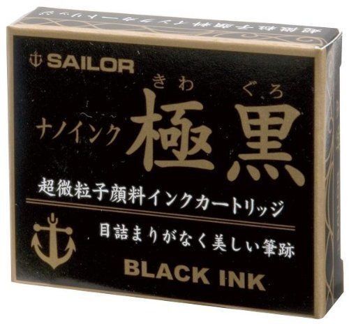 SAILOR 13-0602-120 Cartridge Ink \'Kiwa Guro\' Black 12 pcs NEW from Japan
