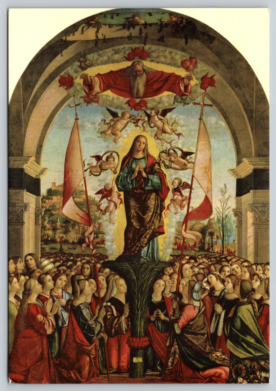 Apotheosis of Sainte Ursula Vittore Carpaccio Art Vintage Postcard