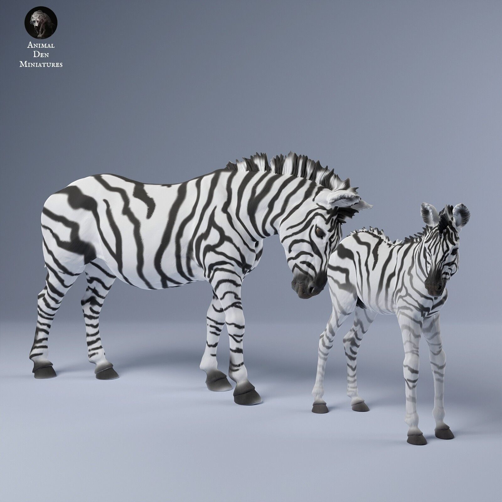 Breyer size 1/12 classic resin model zebra and calf horse figurines