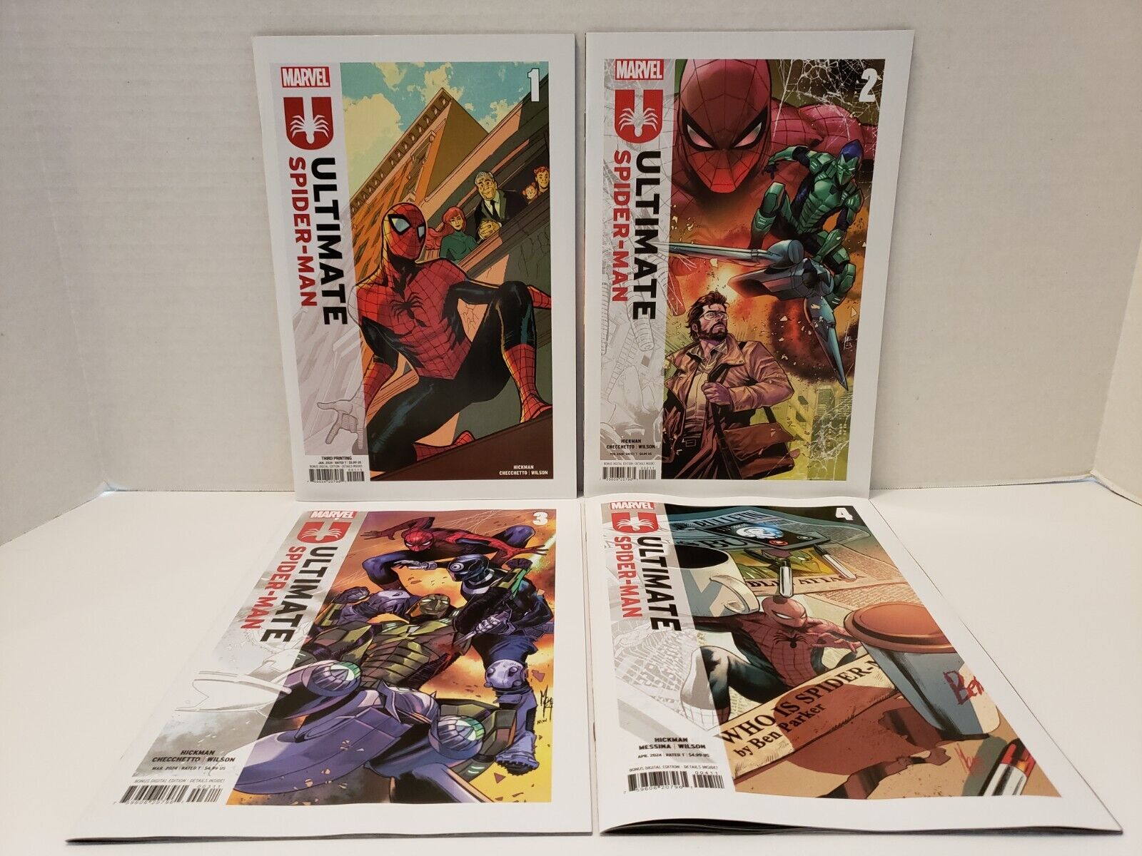 Ultimate Spider-Man #1 (3rd Print) + #2, #3 & #4 (1st Prints) - NM or 9.4