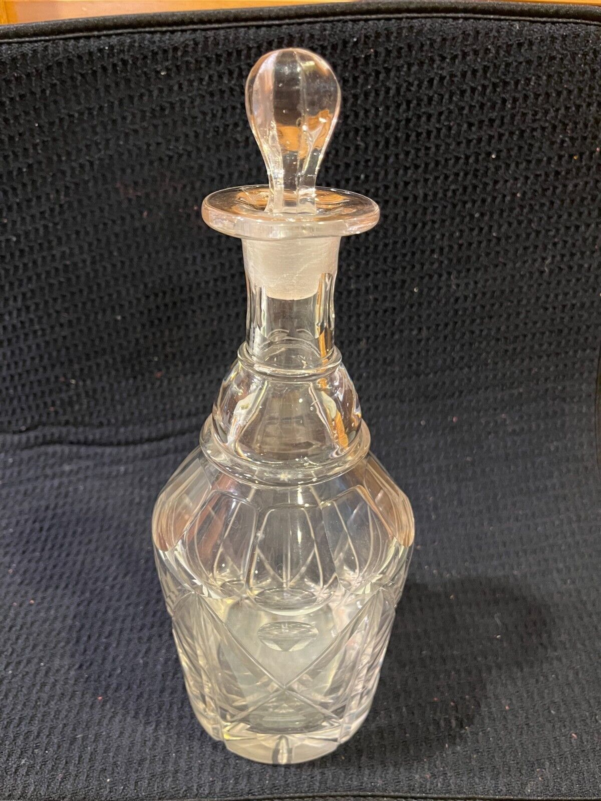 Circa 1950s Wine Decanter, Molded Glass, 10\