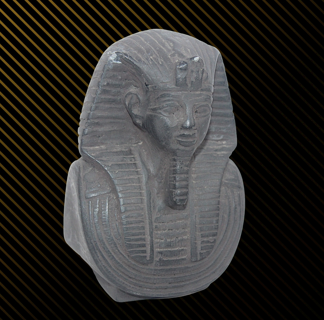 KING TUTANKHAMUN ANCIENT EGYPTIAN PHARAONIC ANTIQUE Head Statue EGYCOM