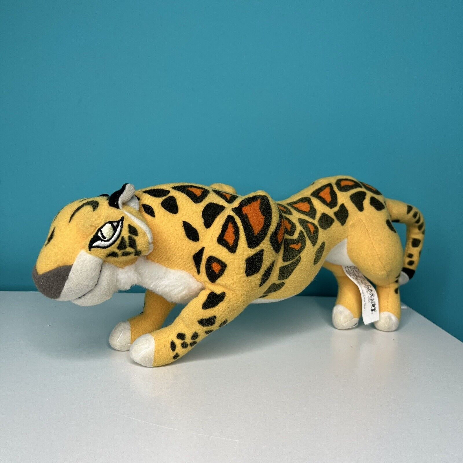 Disney Tarzan Sabor Leopard Cheetah Plush Rare Vintage Mattel Arco Toys