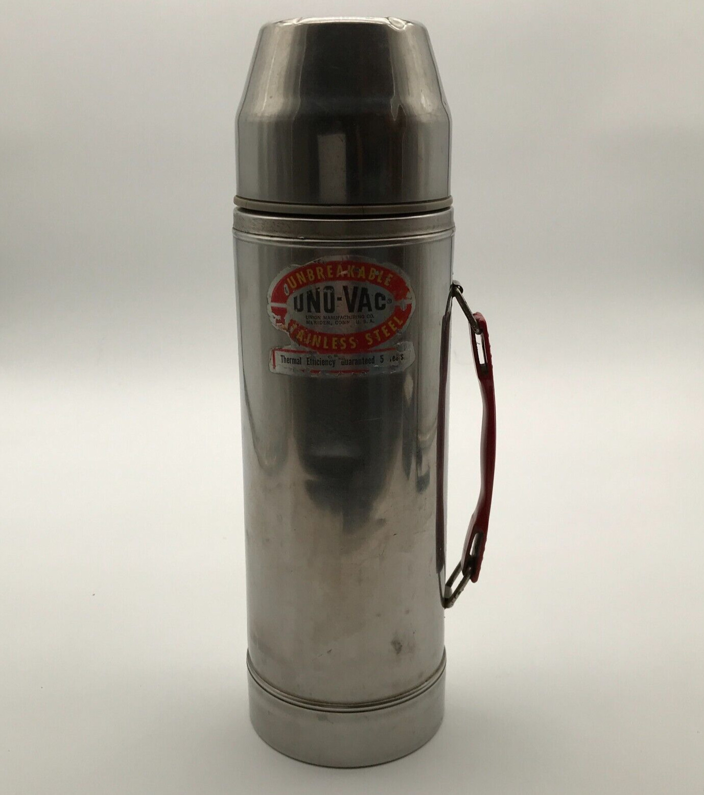 ROUGH SHAPE Unbreakable UNO VAC Stainless Steel Thermos Made in the USA