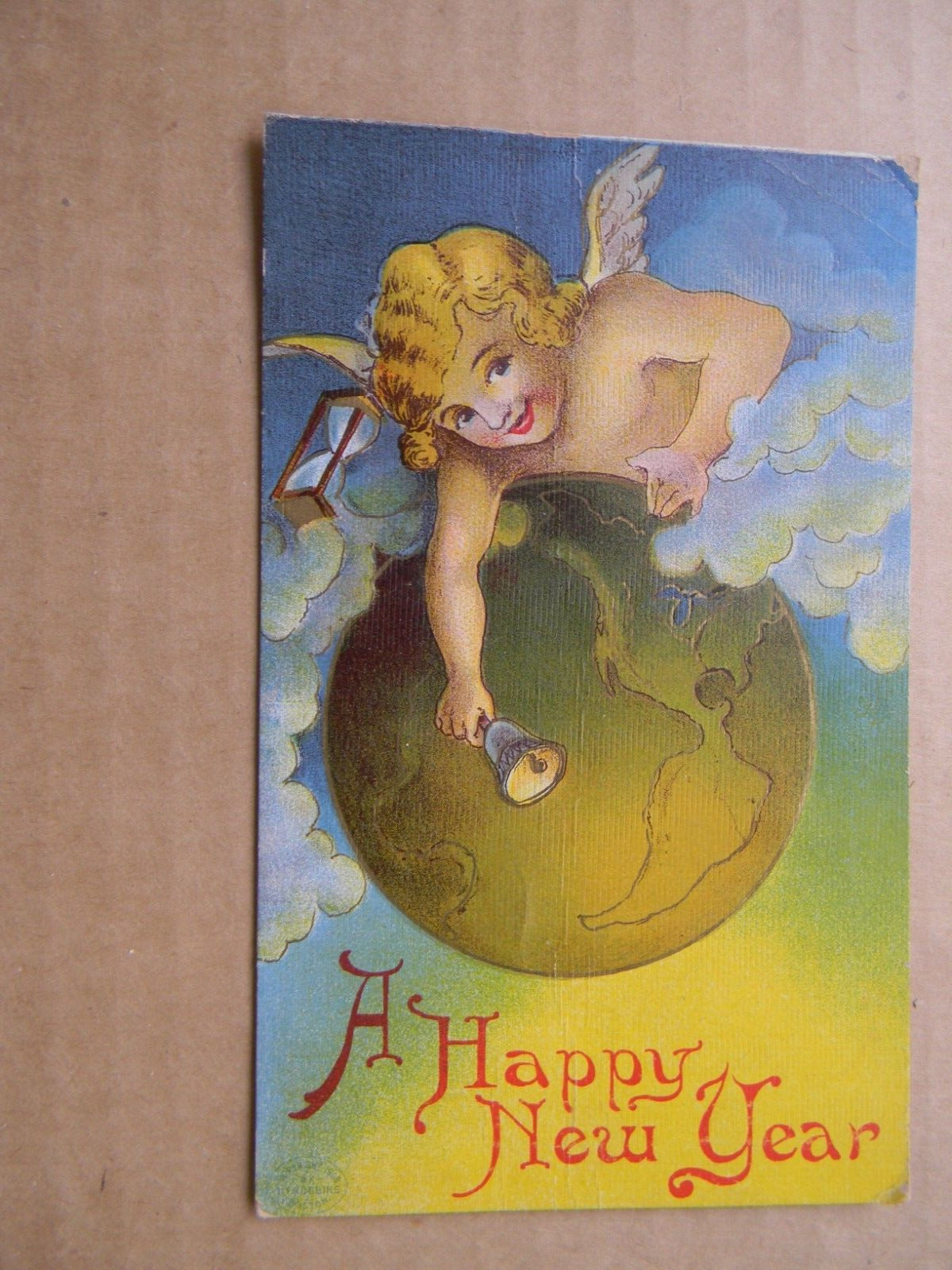 antique new years postcards