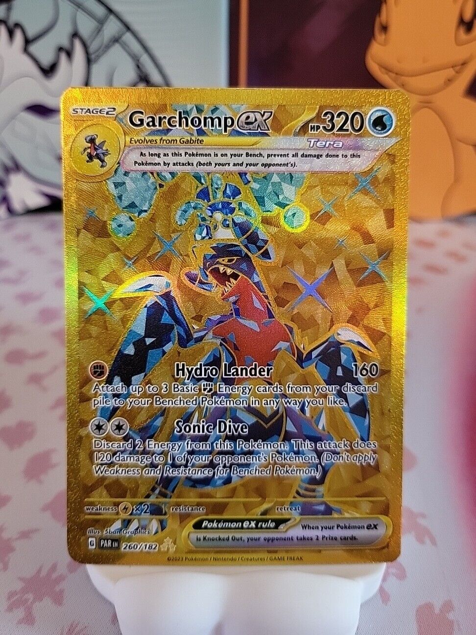 Pokémon TCG - Garchomp ex  260/182 - Paradox Rift - Holo Hyper Rare