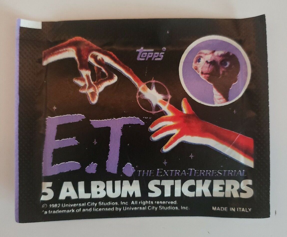 1982 Topps E.T. (Extra-Terrestrial) Album Sealed Stickers New Unopened Pack