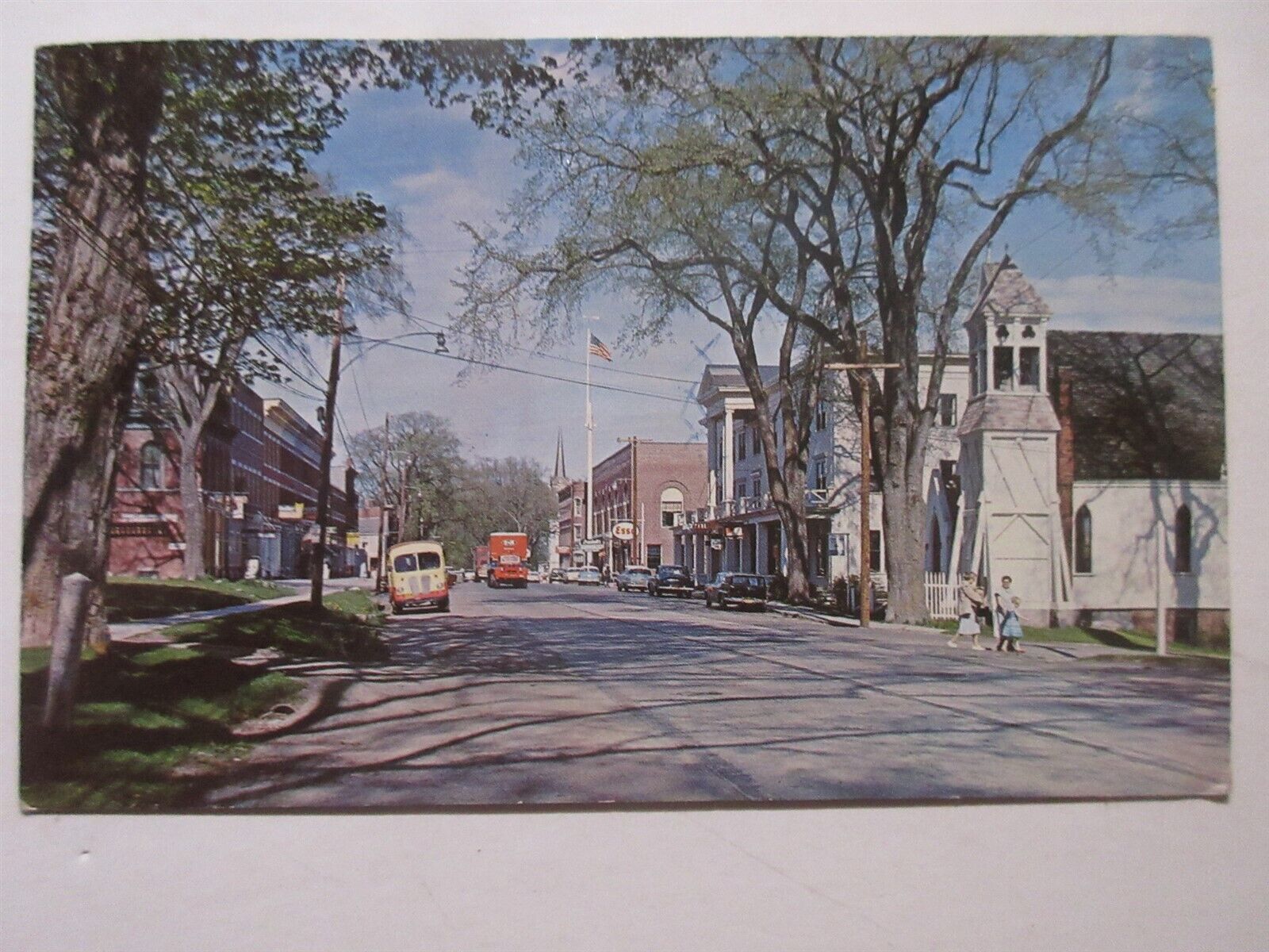 1961 Main Street Thomaston, Maine vintage postcard