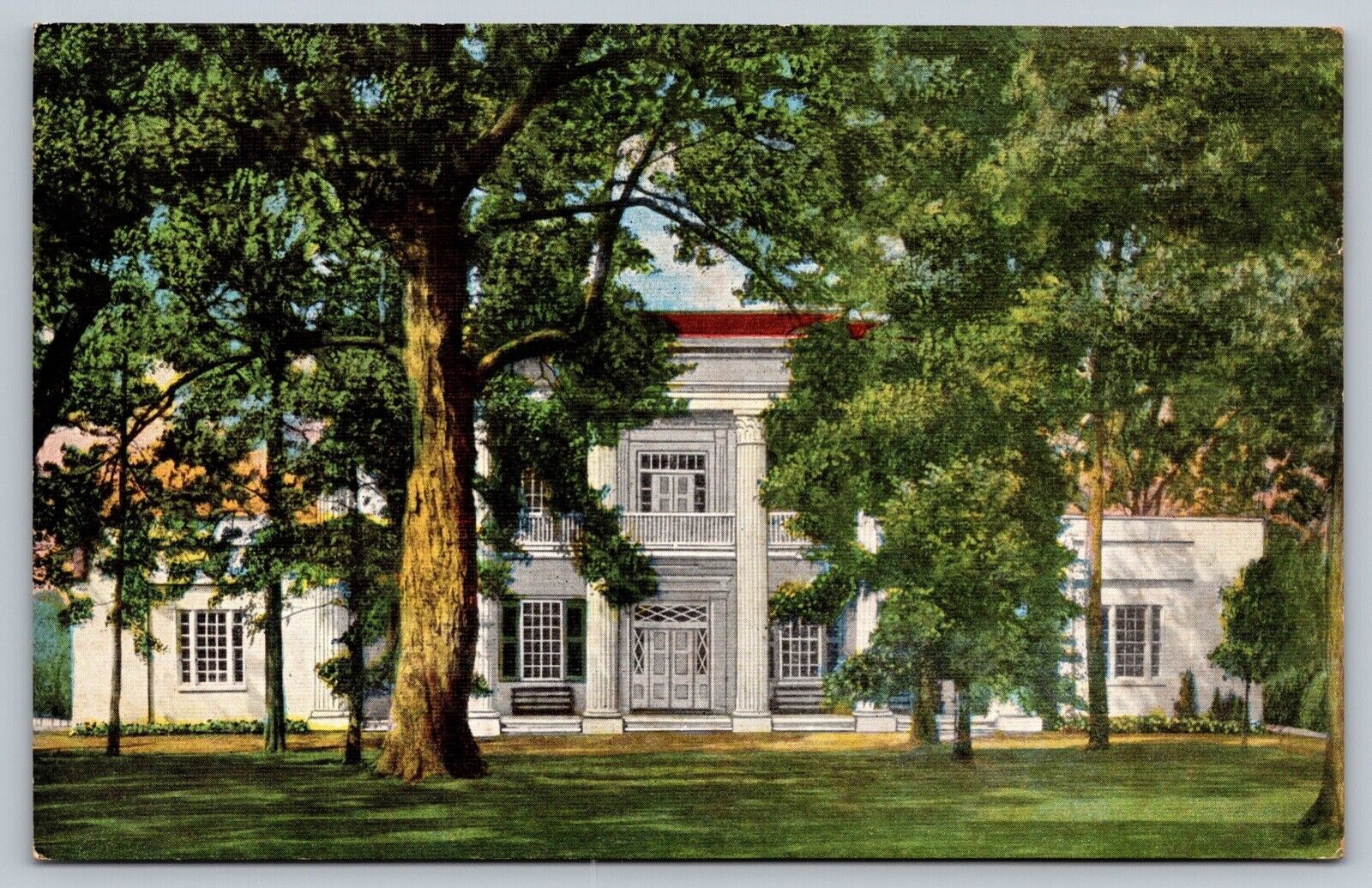 The Hermitage ~ Home Of Andrew Jackson ~ Tennessee ~ VINTAGE 1954 Postcard