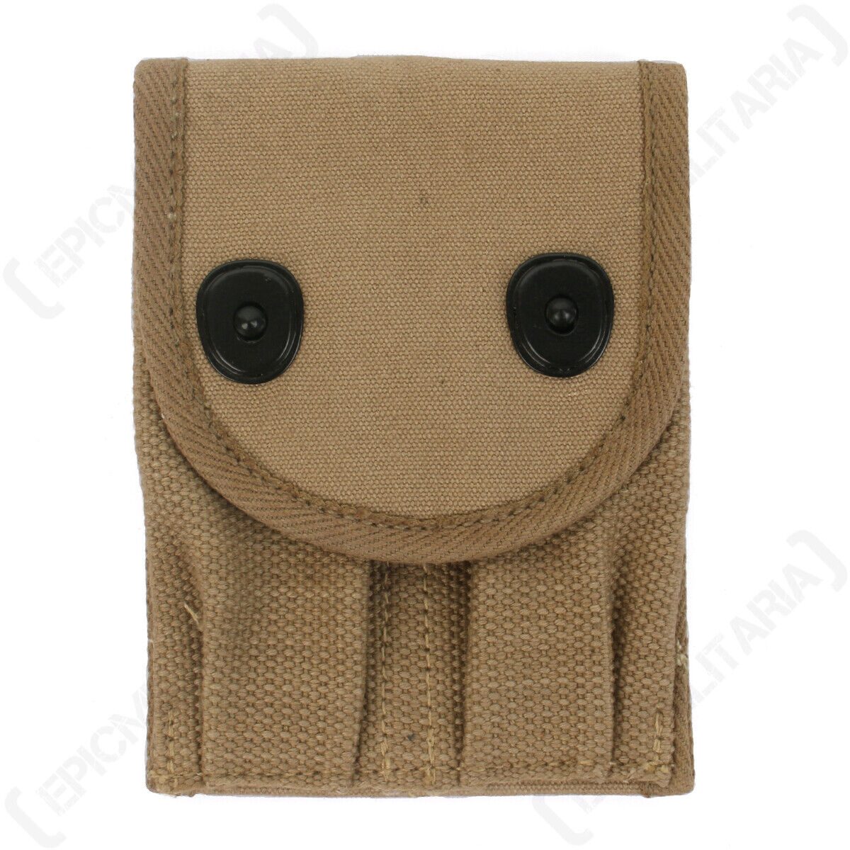 WW2 American M1918 Colt Ammo Pouch - US Khaki Reproduction with Belt Snap WW1