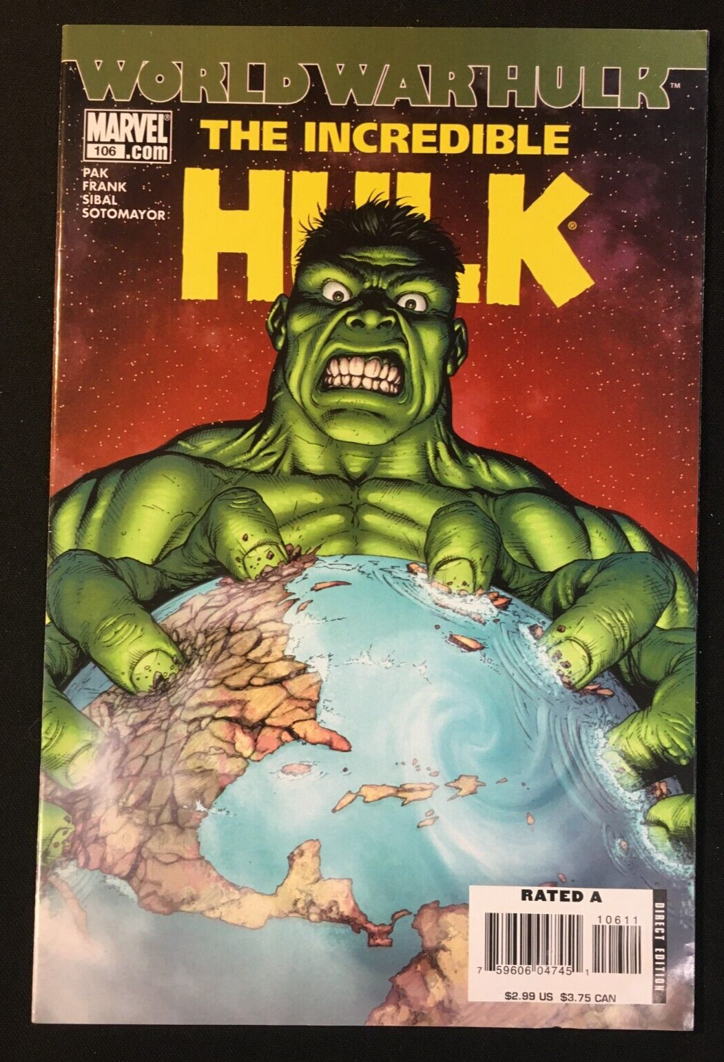 Incredible Hulk 106 KEY 1st Meeting Amadeus Cho and Hercules  World War 1 Copy