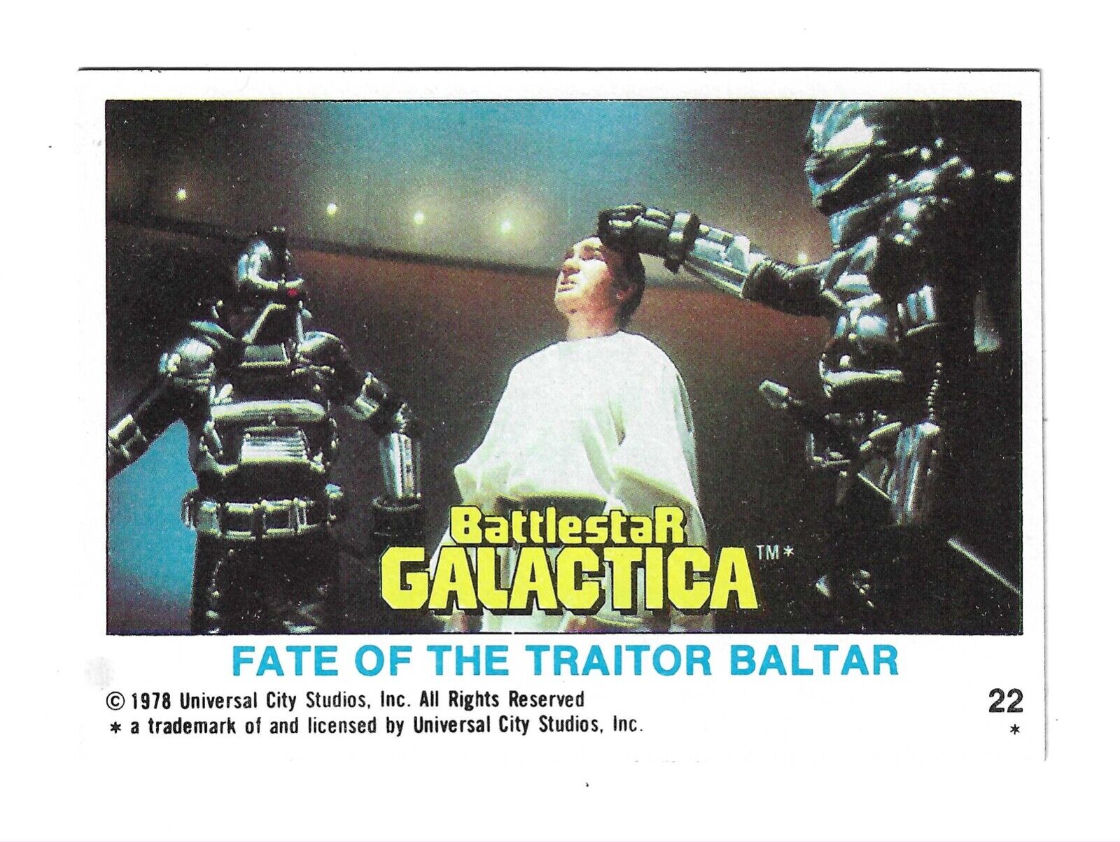 1978 Topps Battlestar Galactica #22 The fate of the traitor Baltar