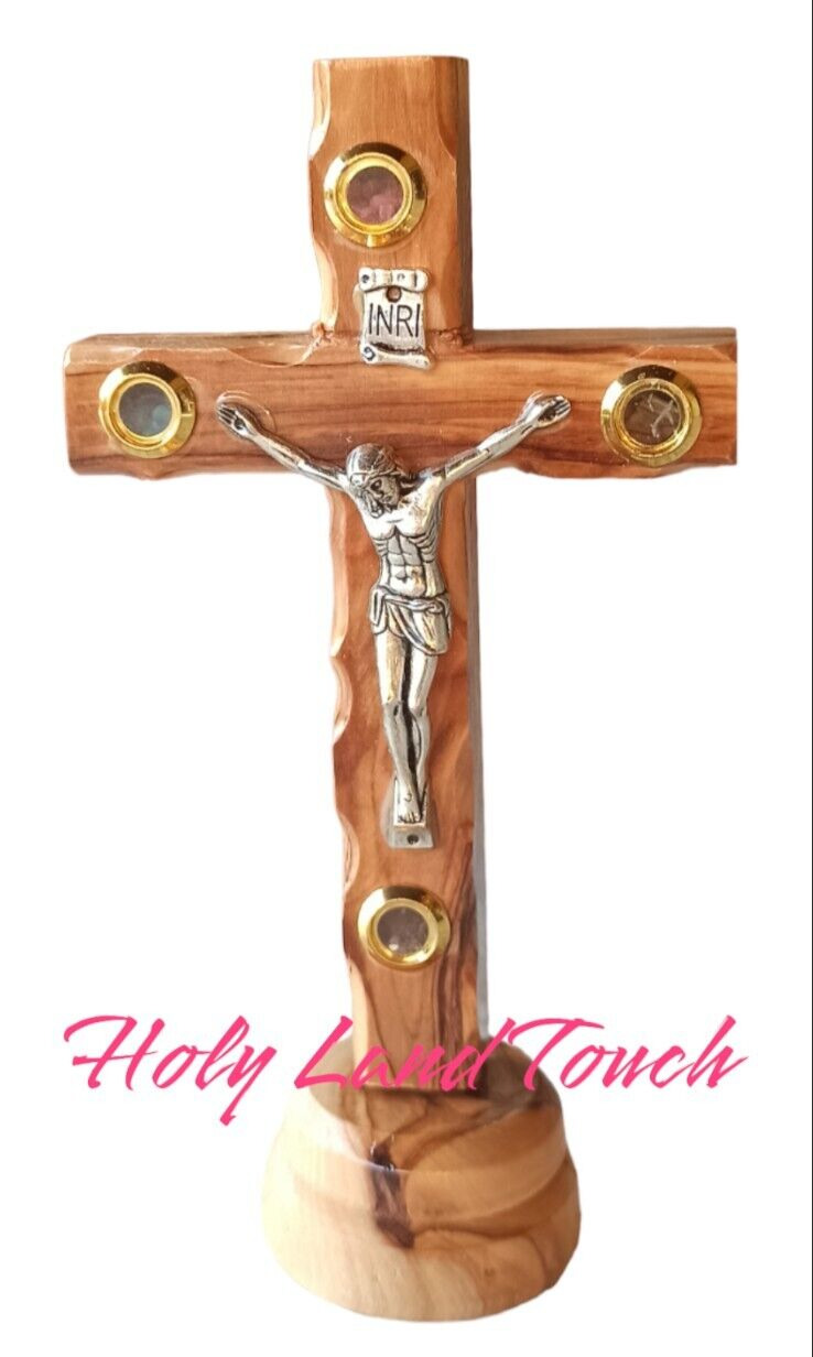 Cross Crucified Jesus Olive Wood Hand Made Jerusalem Blessed 15cm /6in Incense