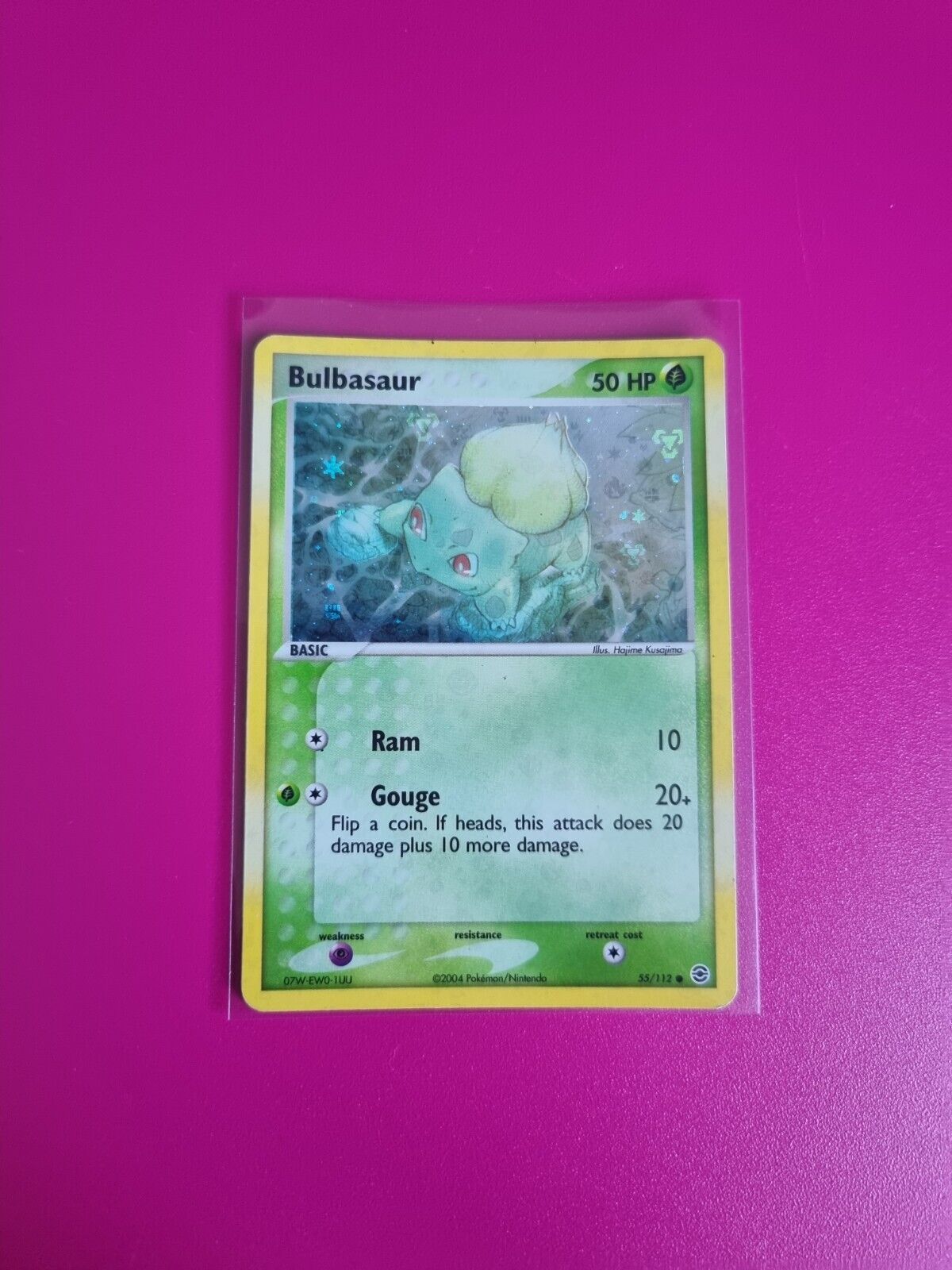 Pokemon Bulbasaur Reverse Holo EX FireRed & LeafGreen 55/112 Lightly Played