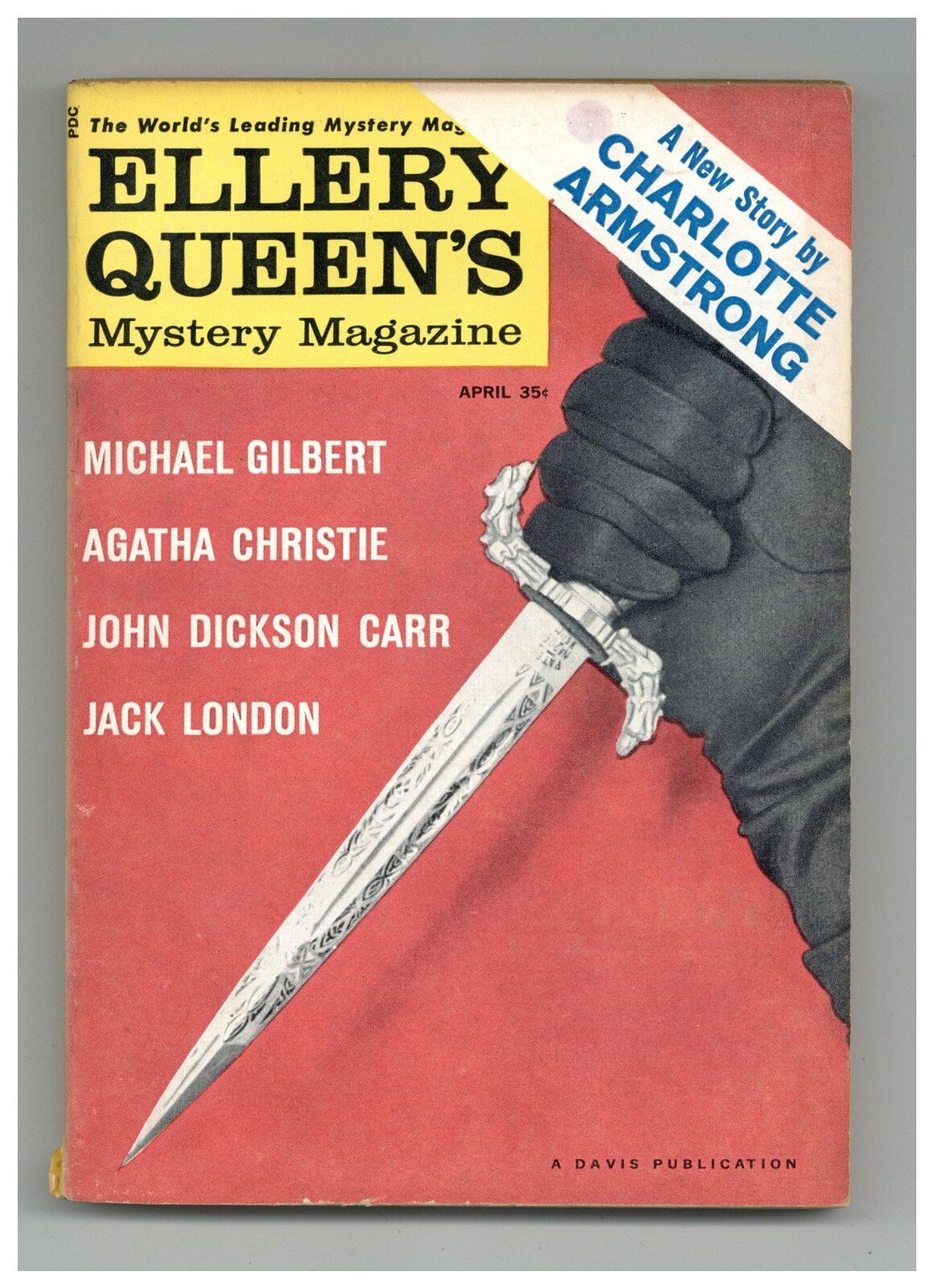 Ellery Queen's Mystery Magazine Vol. 35 #4 VG- 3.5 1960 Low Grade