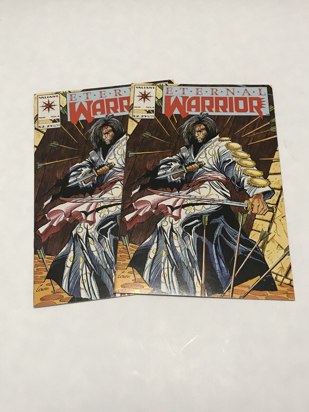 Eternal Warrior #4 Lot Of 2 Valiant 1st appearance of Bloodshot 9.0 Comic Book