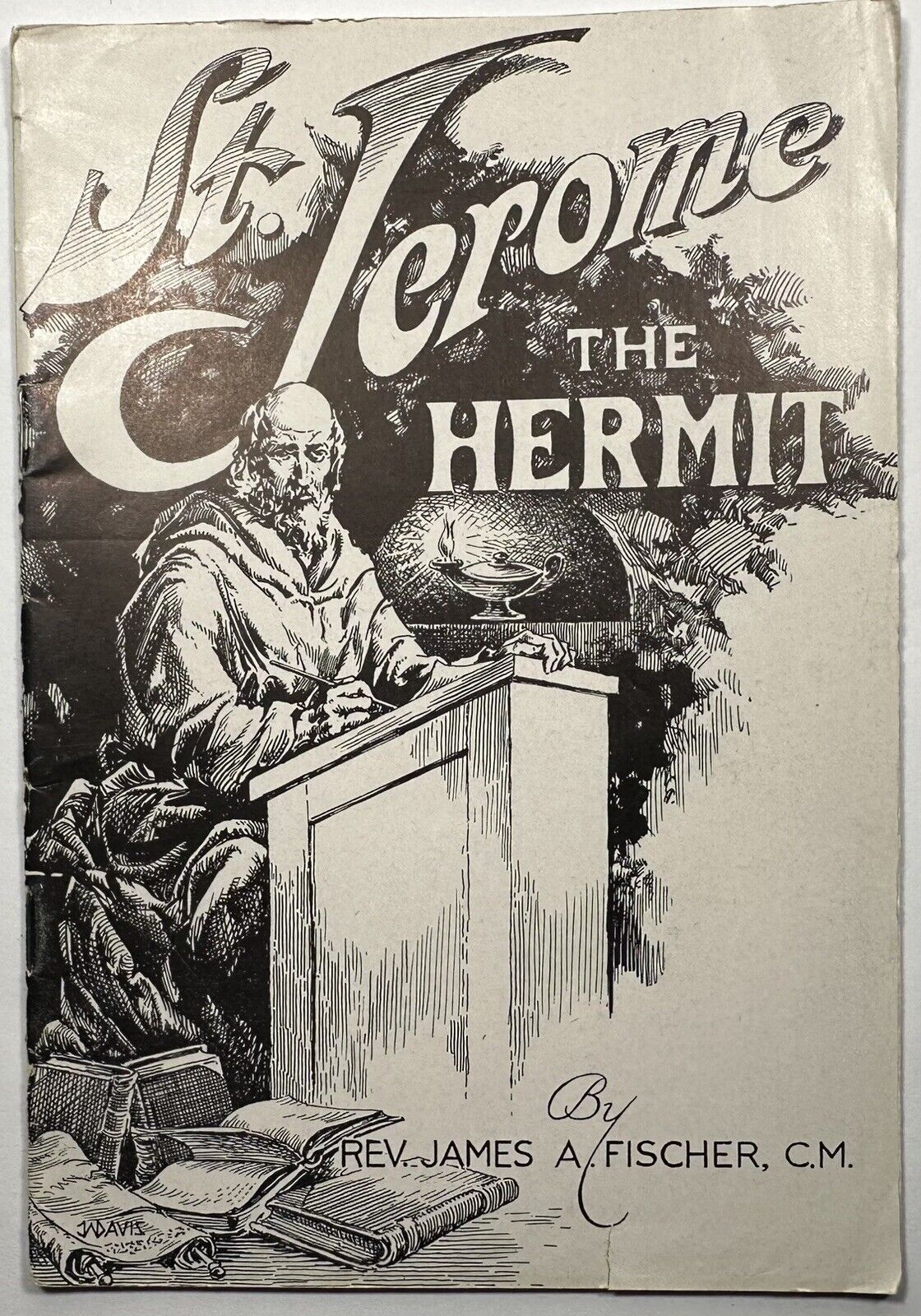 St. Jerome, The Hermit, Vintage 1949 Holy Devotional Booklet.