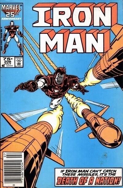 Iron Man (1968) #208 Newsstand VF-. Stock Image