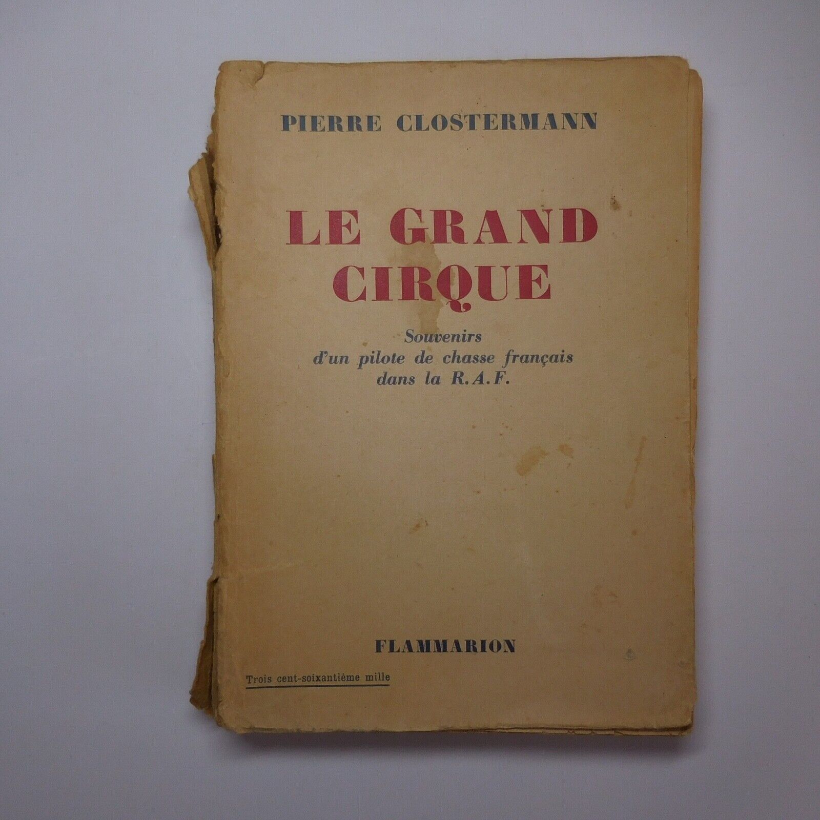Stone Clostermann 1950 le Grand Circus Military Guerre Army Air France N7311