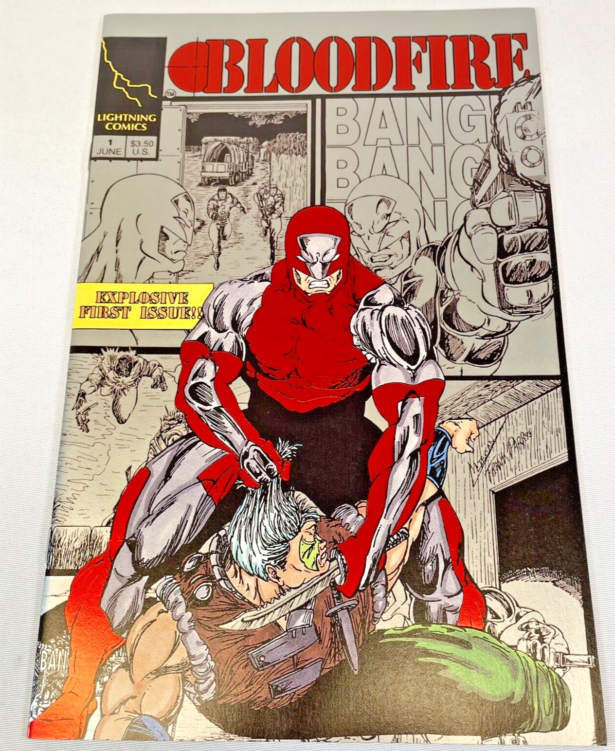 Bloodfire #1  Lightning Comics 1993 Rare Promotional Copy