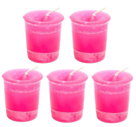 5pc Manifest a Miracle Votive Candle Reiki Charged Scented Herbal Essential Oils